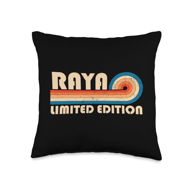 Raya Retro 70s 80s Sunset Stripe Throw Pillow