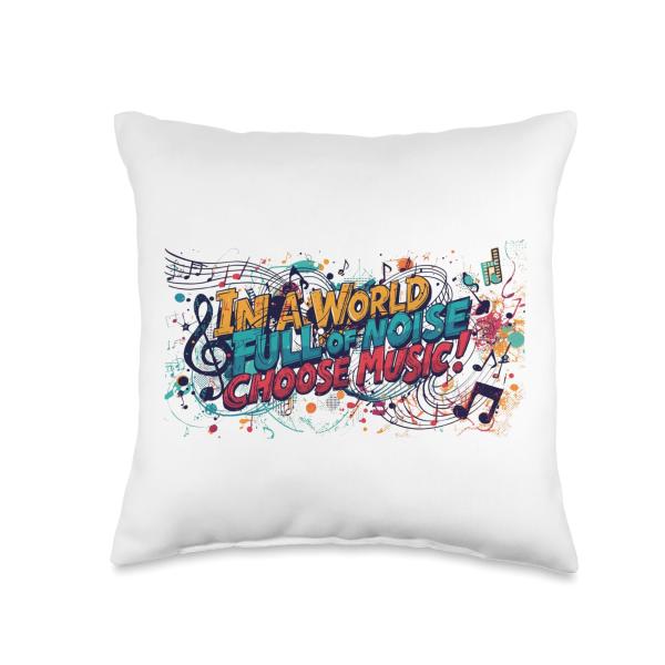in A WorldFull of Noise Throw Pillow