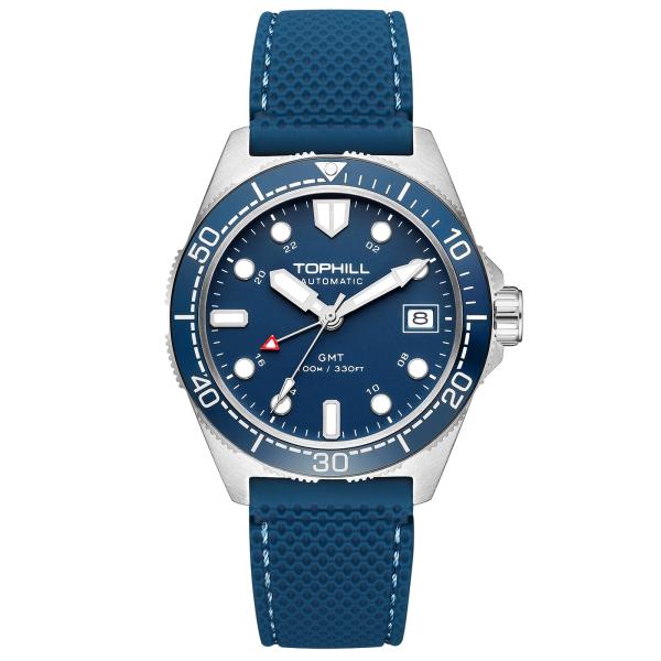 TOPHILL Men Watches Automatic Mechanical Watches - Dive, GMT, Chronograph ＆ Dress Styles | 316L Stainless Steel, Sapphire Crystal, Ceramic Bezel | 5A