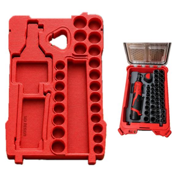 Insert Organizer for use with Packout 8435, fits M12 Ratchet 2457-20 and 43PC 3/8 Impact Socket Set