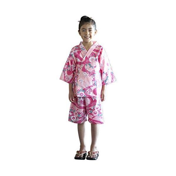 子供用 甚平 日本製 キッズ 女の子 浴衣 子供 着物 和装 和柄 