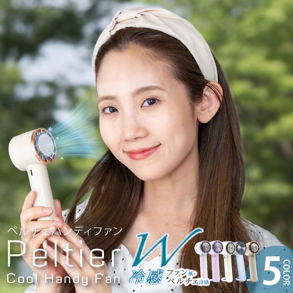 【-17℃瞬間冷却】】ハンディファン 冷感 ペルチェ冷却ファン ハンディファン 冷却プレート ペルチェ式瞬間冷却 USB充電・軽量・静音 卓上＆手持ち両用