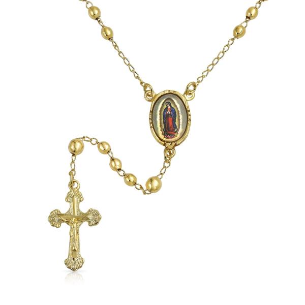 【並行輸入品】[Bling Jewelry] 「祈りのロザリオ、十字架の十字架、カトリックの聖母マリアのロザリオビーズネックレス、女性用ティーン