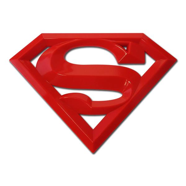 【並行輸入品】スーパー3d (レッドアクリル)オートエンブレム Superman DC Comic Man of Steel Red All M