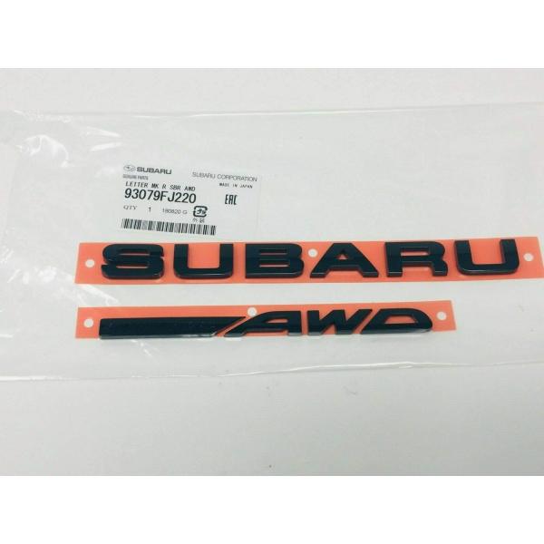 【並行輸入品】USスバル 純正品 スバル XV/インプレッサ ”スバル Symmetrical AWD” リアエンブレム ブラック Subaru