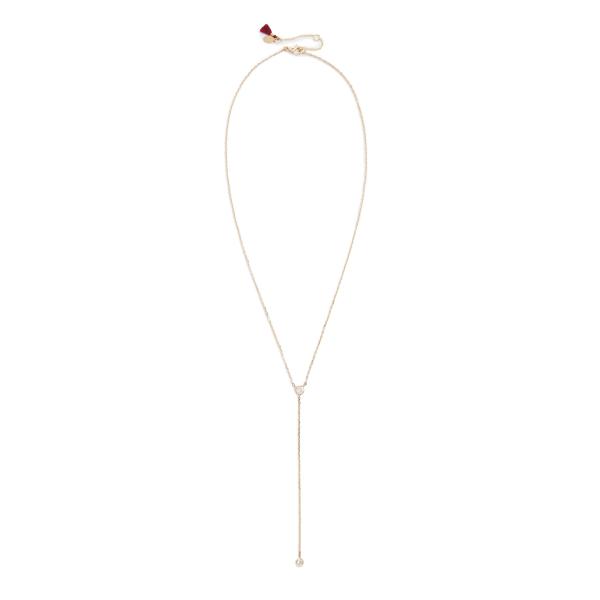 【並行輸入品】SHASHI レディース ソリティアラリアットネックレス ゴールド SHASHI Women's Solitaire Lariat