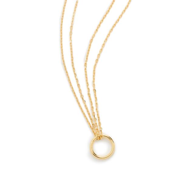 【並行輸入品】SHASHI レディース サークルネックレス, 金属, 非対応 SHASHI Women's Circle Necklace, G
