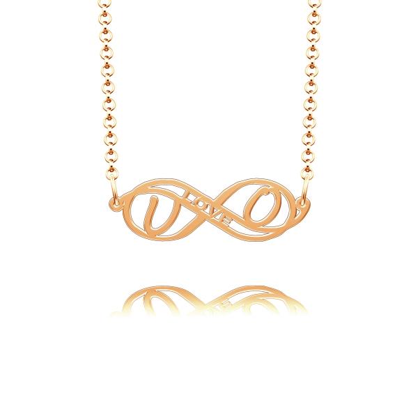 【並行輸入品】CLY Jewelry Gold Plated Usher &amp; Olmos Necklace Woman Personalize