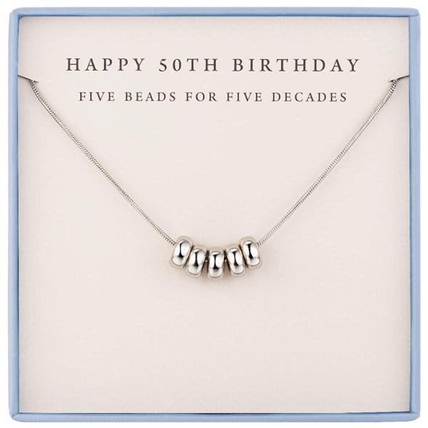 【並行輸入品】50歳の誕生日ギフト 女性用 1971 スターリングシルバー ネックレス 50歳の誕生日ネックレス 女性へのクリスマスプレゼントに