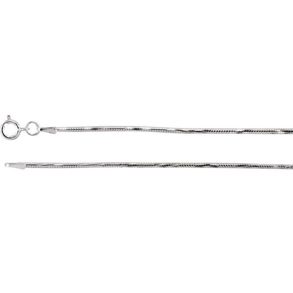 【並行輸入品】1.5mm ダイヤモンドカット スネークチェーンネックレス, スターリングシルバー Solid 925 Sterling Silv