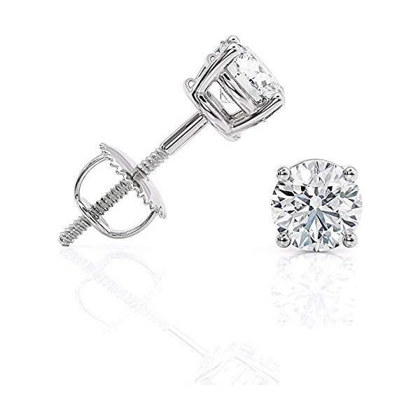 Beverly Hills Jewelers 1/2カラット 人工ダイヤモンド スタッドピアス  