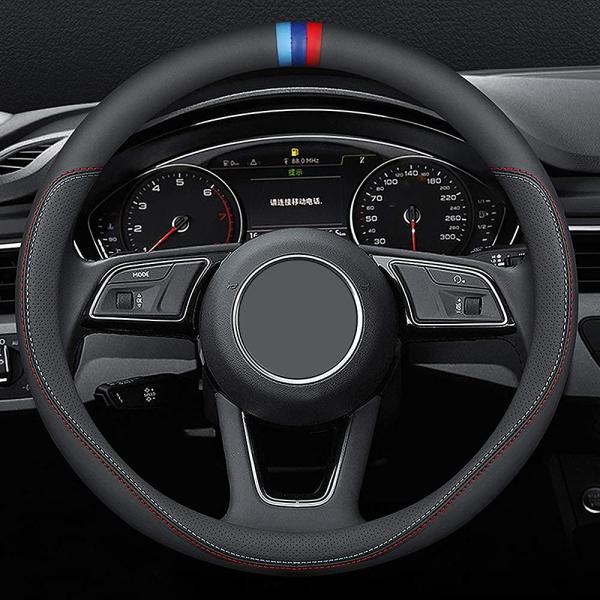 【並行輸入品】Carodi Latest Nappa Leather car Steering Wheel Cover, Stylish No