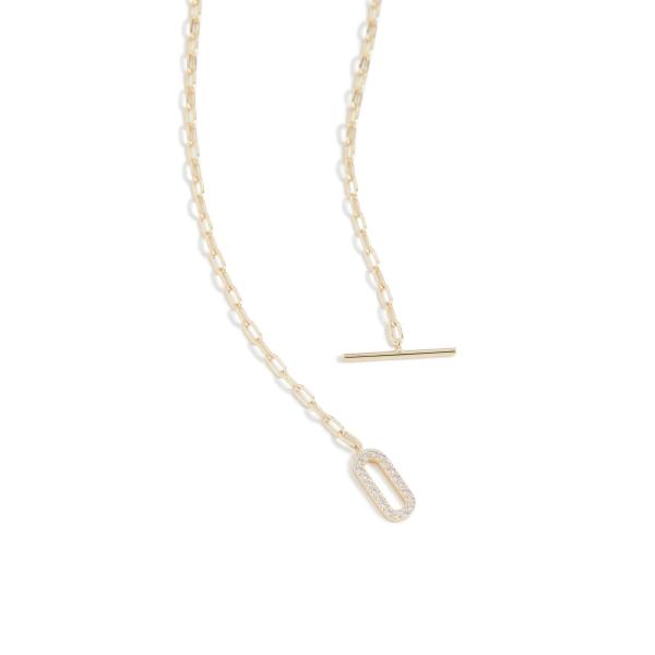 【並行輸入品】SHASHI レディース ジェイド パヴェ ネックレス ゴールド SHASHI Women's Jade Pave Necklac