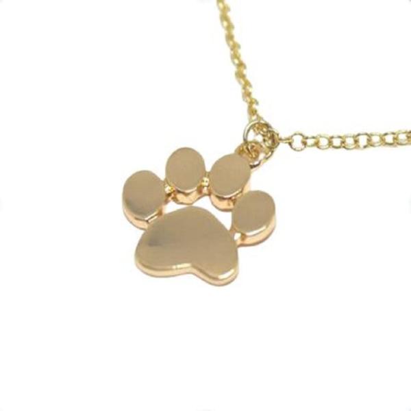 【並行輸入品】COLORFUL BLING 犬 猫 足跡 ネックレス 可愛い動物チョーカーネックレス シルバー 華奢な肉球プリントペンダントネッ
