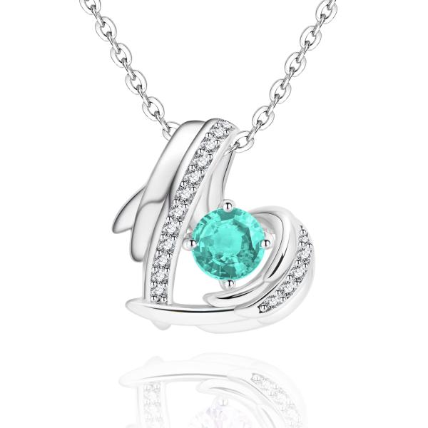 【並行輸入品】Pretaco Angel Wings Pendant Necklaces for Women 925 Sterling Sil