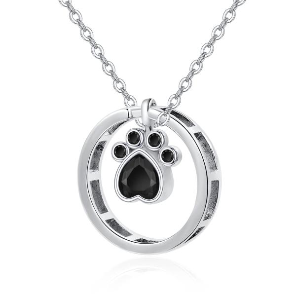 【並行輸入品】Dreamboat 子犬 犬 猫 ペット 肉球ネックレス レディース ガールズ 925スターリングシルバー ジュエリー 記念品 ラ