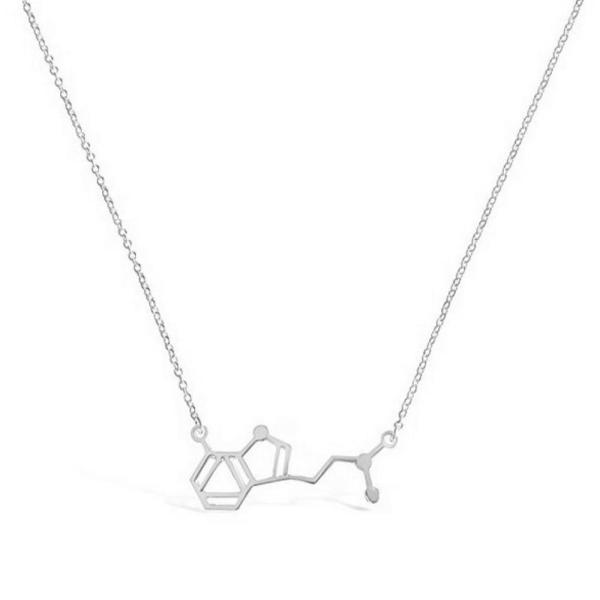【並行輸入品】Art Attack DMT スピリット分子化学パーティーネックレス(シルバー), Regular, 亜鉛, 宝石なし Art A