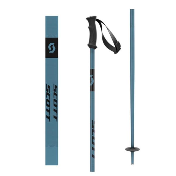 Scott 540 Pro Series 2 Ski Poles - 54/135cm, Aluminum Alloy, 18mm Shaft (Black)