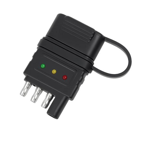 【並行輸入品】TNAIYH 4ウェイフラットカートレーラー配線テスター、4ピン車両オスメステスター、LEDインジケーター付き、自動車用ウィンカー