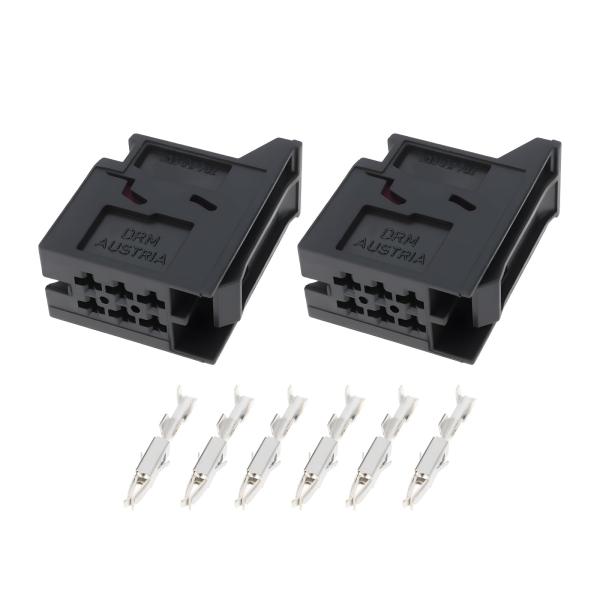 【並行輸入品】 Micro Traders 2X 6 Pin Car Waterproof Tail Light Connector Wirin