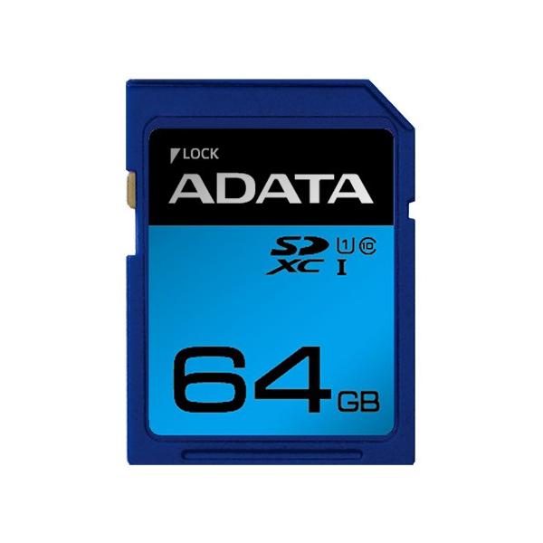 ADATA ASDX64GUICL10RD SDHC^XC UHS-I CLASS10 J[h ADATA Premier SD[J[h 64GB Class10 UHS-I