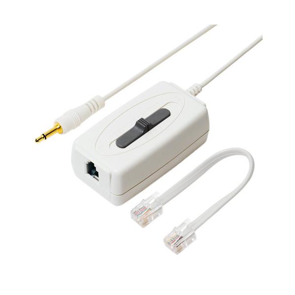 ミヨシ　DSP-H44／WH　通話録音アダプター　受話器用　ホワイトDSPH44／WH 500