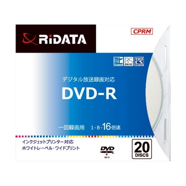 RiDATA DRCP16XPW20RDSCD ^pDVD-R@Chvg[xfBXN 1`16{@4.7GB 20XP[X