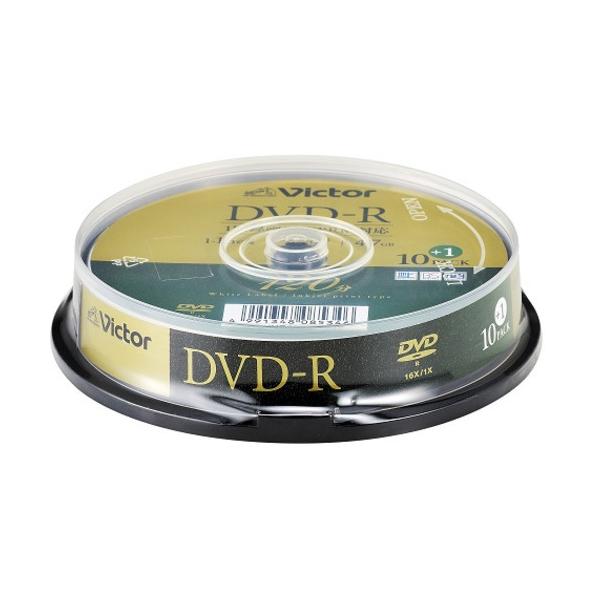 Victor VHR12JP11SJ5 �r�f�I�p 16�{�� DVD-R 11���p�b�N 4.7GB 120��