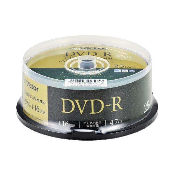 Victor VHR12JP25SJ5 �r�f�I�p 16�{�� DVD-R 25���p�b�N 4.7GB 120��