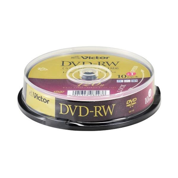 Victor VHW12NP11SJ5 �r�f�I�p 2�{�� DVD-RW 11���p�b�N 4.7GB 120��