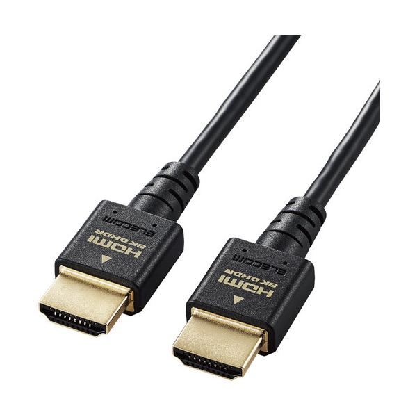 �G���R�� DH-HD21ES10BK HDMI�P�[�u�� HDMI2.1 �E���g���n�C�X�s�[�h �X���� 1.0m �u���b�N
