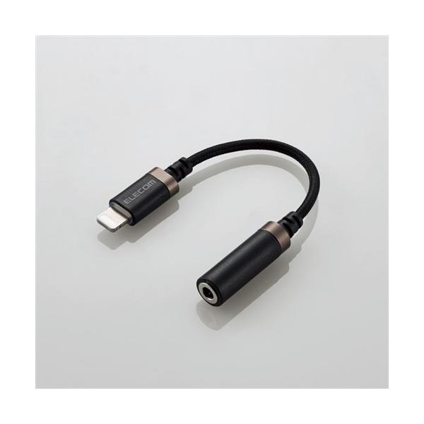 �G���R�� MPA-L35S01BK Lightning-��3.5mm�X�e���I�~�j�W���b�N�ϊ��P�[�u��(���ϋv) �u���b�N