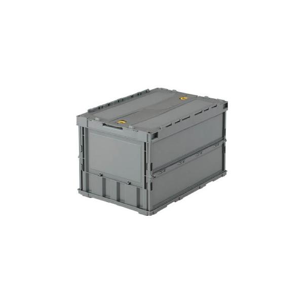 TRUSCO �I���R�� ���^�܂肽���݃R���e�i 50L ���b�N�t�^�t �O���[ TR-C50B