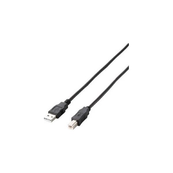 �G���R�� U2C-JB10BK �G�RUSB2.0�P�[�u�� 1m A-B�^�C�v 480Mbps ���z���p�b�P�[�W �����b�L�s�� �u���b�N