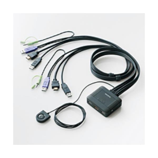 あすつく エレコム HDMI対応パソコン切替器 KVM-HDHDU2 KVM-HDHDU2