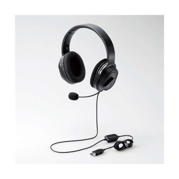 �G���R�� HS-HP30UBK �����I�[�o�[�w�b�h�^�C�v USB �w�b�h�Z�b�g