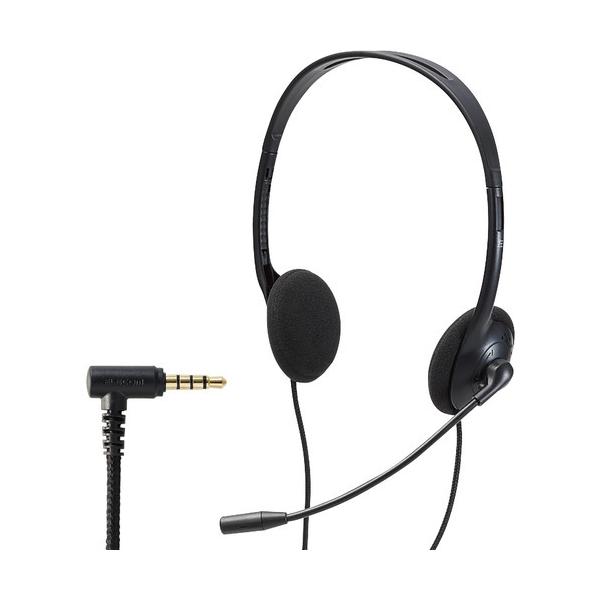 �G���R�� HS-KD03TBK �q�ǂ���p�w�b�h�Z�b�g ��]���}�C�N�A�[���t�� �y�� ���� 4�Ƀ�3.5mm �u���b�N