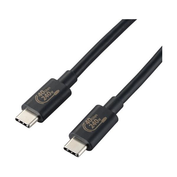 エレコム USB4-CCPE10NBK USB4ケーブル／C-Cタイプ／認証品／USB Power Delivery対応／240W／1.0m／ブラック  USB4CCPE10NBK :4388780011:ベストテック ヤフー店 通販 