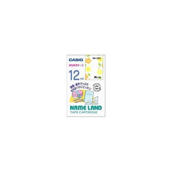 �J�V�I(CASIO) XR-12E1  �J�V�I�l�[�������h�e�[�v �G���t�� ���Ȃ܂��e�[�v ��12mm ����4m