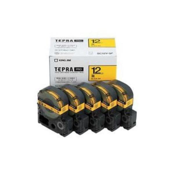 �L���O�W�� SC12Y-5P �e�v��PRO �e�[�v�J�[�g���b�W ���^������ 12mm 5�{�Z�b�g
