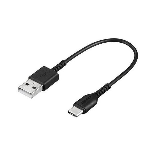 �o�b�t�@���[ BSMPCAC101BK USB2.0�P�[�u���iType-A to Type-C�j �u���b�N 0.1m