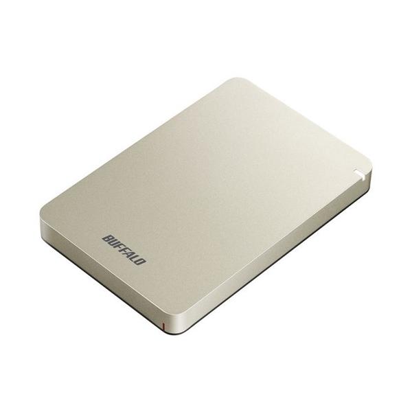 BUFFALO HD-PGF1.0U3-GLA �|�[�^�u���O�t��HDD 1TB �S�[���h HDPGF1.0U3GLA