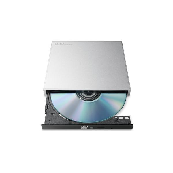 ロジテック LDR-PWA8CU3MSV 外付け DVDドライブ CD DVD 対応 USB 3.2 Gen1 Type-Cケーブル付属 M-DISC対応 Mac Windows対応 シルバー