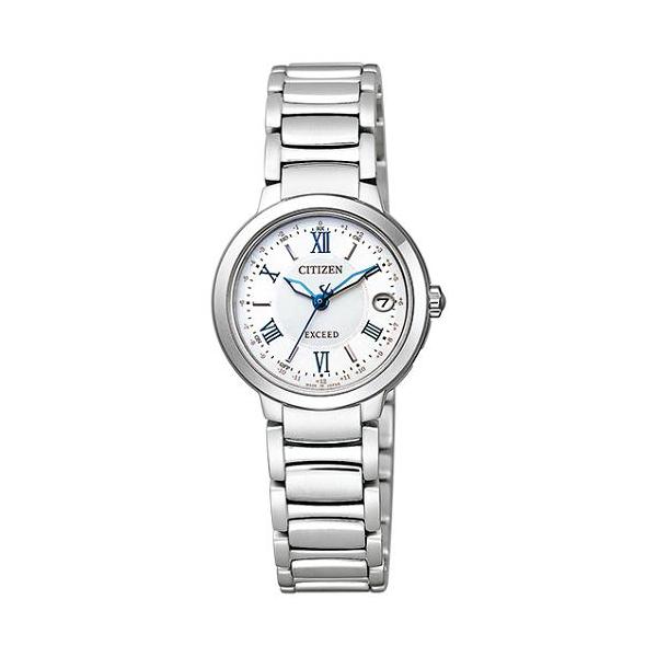 ✴美品稼働品 エクシード ハッピーフライト 電波ソーラー チタン ワニ革 現行品 EXCEED(CITIZEN) シチズン エクシード エコドライブ 電波時計