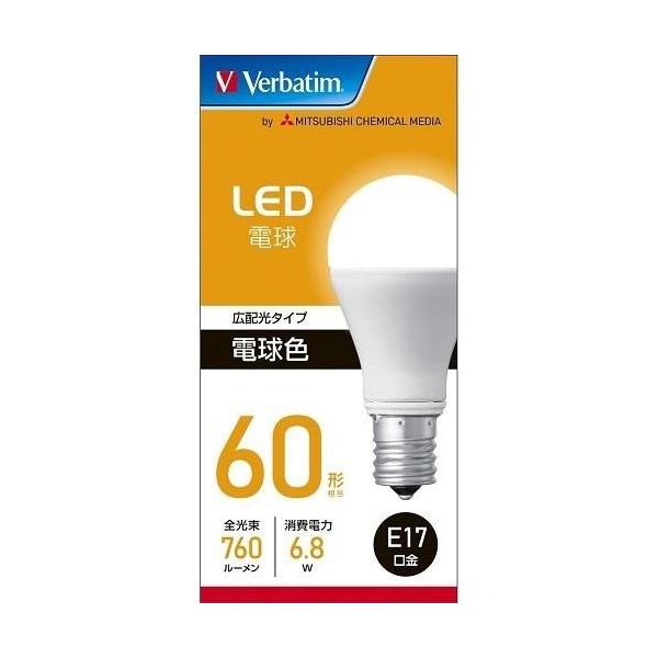 �o�[�x�C�^��(Verbatim) LDA6LE17GLV4 �d���F LED�d�� E17���� 60�` 760lm