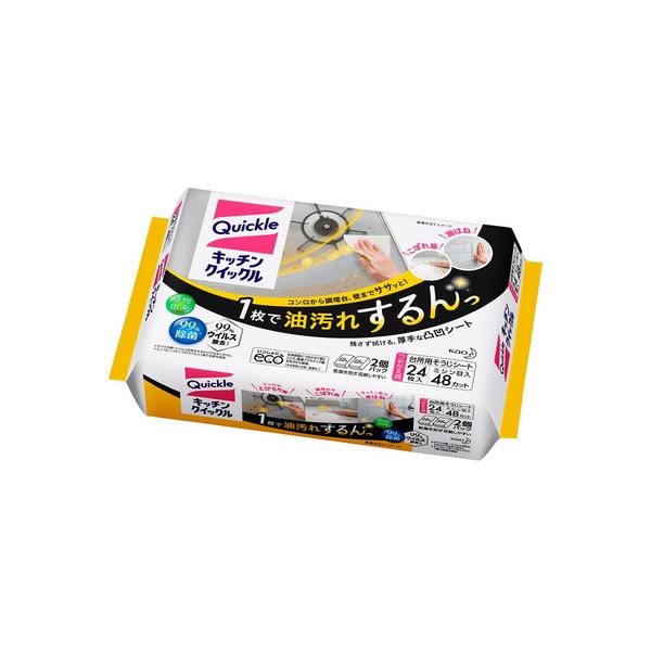 花王　キッチンクイックル　つめかえ用　ジャンボパック　24枚入　【日用消耗品】 861