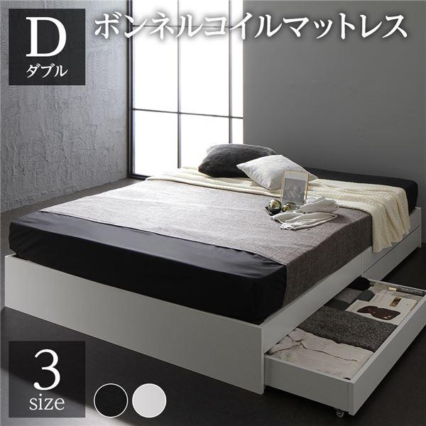 RASIK（ラシク） ベッド ダブル ボンネルコイルマットレス付き