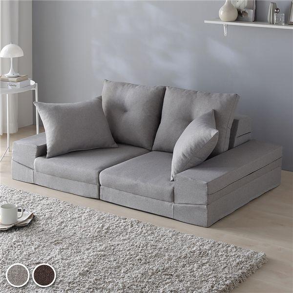 【商品名】 マルチウェイフロアソファ オールウレタン 多機能フロアソファ ソファベッド クッション付き 日本製 【ジャンル・特徴】 オールウレタン 多機能フロアソファ 日本製 クッション付き