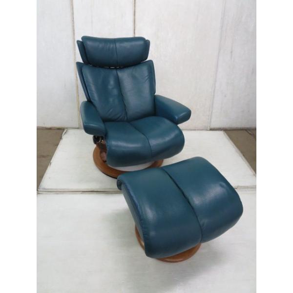 ▽ノルウェー エコーネス ストレスレスチェア マジックM オットマン付