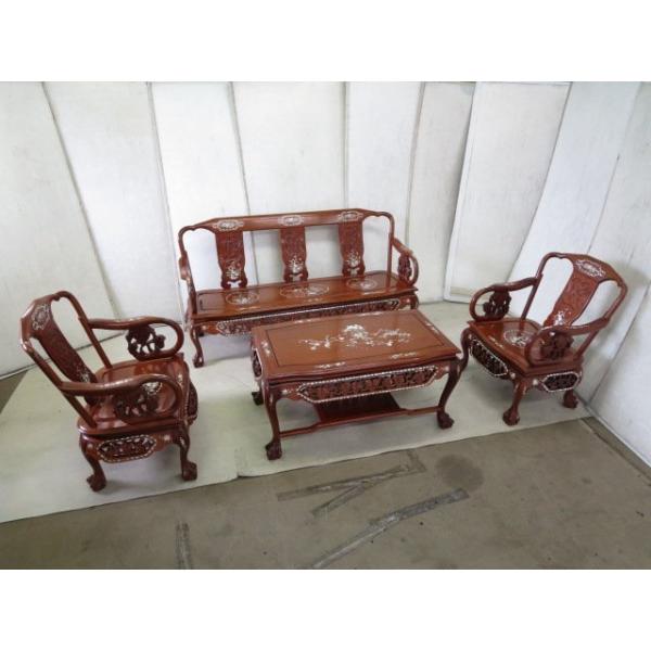 花梨螺鈿細工 彫刻 椅子 アジアンチェア 別売テーブルと3点セットにもなります bestbuy1979_0531ah-220610